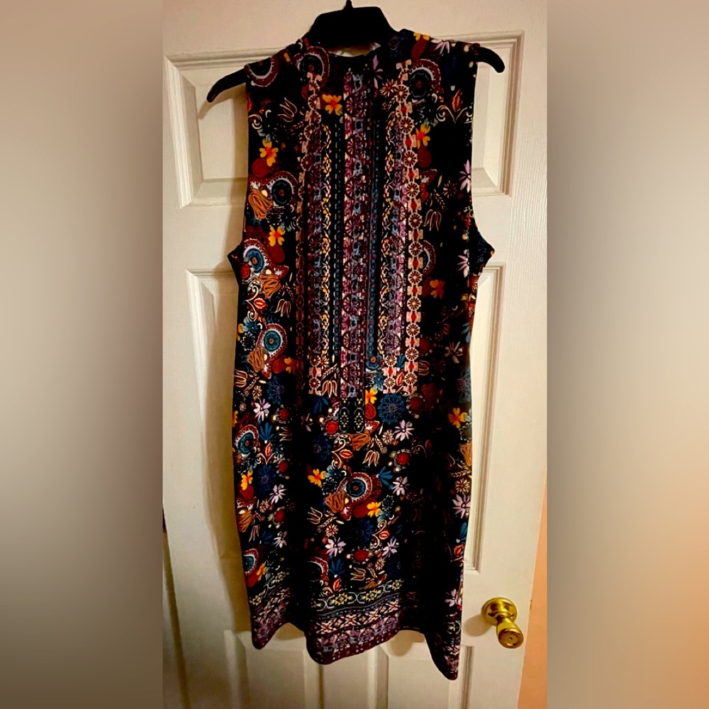 Women’s Sleeveless Mock Neck Dress